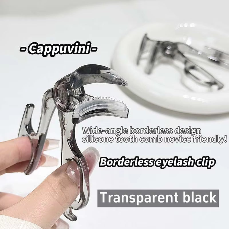 Cappuvini Eyelash Curler, Borderless Toothed Comb, Natural Curling and Eyelash Shaping Wonder, Beginner'S Wide-Angle Eyelash Cur