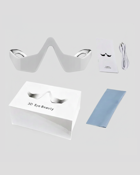 3D Red Light EMS Eye Massager Eyecare Glasses Dark Circles Puffiness Wrinkles Reduction Eye Fatigue Relaxing Beauty Care Device