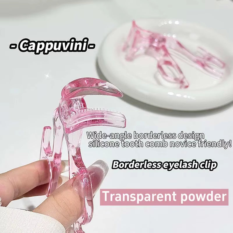 Cappuvini Eyelash Curler, Borderless Toothed Comb, Natural Curling and Eyelash Shaping Wonder, Beginner'S Wide-Angle Eyelash Cur