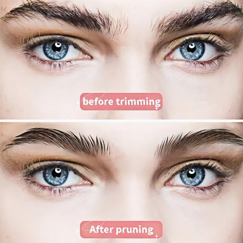 Eyebrow Scissors Set, 3Pcs/Set Eyebrow Trimmer, Eyebrow Shaping Tool, Eyebrow Product for Women & Girls, Portable Eye Makeup Tools for Home & Travel